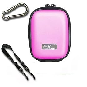 Ex-Pro Clam Digital Camera Case Bag for Samsung Digimax Cameras - Pink