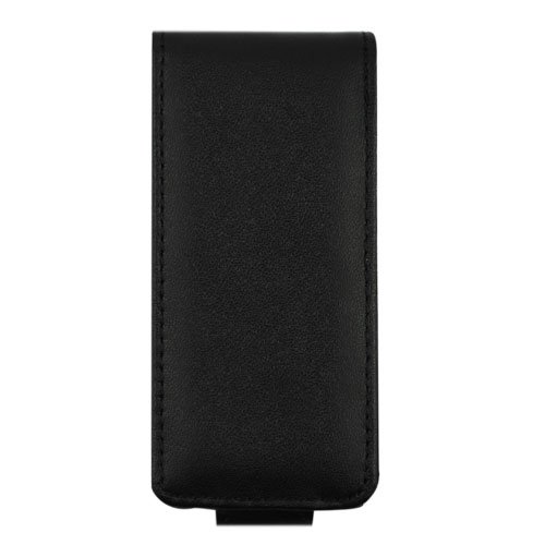 GTMax Permium Durable Leather Flip Carrying Case - Black for Apple iPod nano 16GB 8GB 5th 5G Generation NEWEST MODEL
