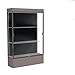 Edge Series Floor Display Case Case Backing: Black, Base Color: Morro Zephyr, Frame Color: Dark Bronze