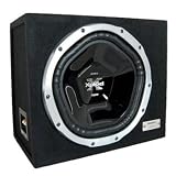 Sony XS-LE121W 12 Loaded Subwoofer Enclosure with 1 Shallow-Mount 1000 Watt Car Subwoofer