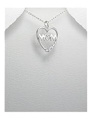 Heart CZ Pendant Necklace In 92.5 Sterling Silver