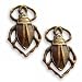 Vintaj Natural Brass Scarab Link Charms 18mm (2)