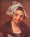 Jean-Baptiste Greuze (Portrait of a young peasant girl) Art Poster Print - 13" X 19"