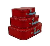 Cargo Cool Euro Suitcases, Red, Set of 3