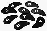 Iron-Headcover-Set aus Neoprene - 3-SW (9 Stück) schwarz