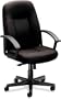 Basyx VL601VA10T VL601 Series Managerial Mid-Back Swivel/Tilt Chair, BLK Fabric/BLK Frame