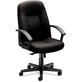 Basyx VL601VA10T VL601 Series Managerial Mid-Back Swivel Tilt Chair, BLK Fabric BLK Frame