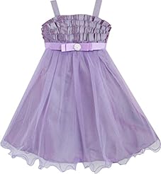 Girls Polyester/Tulle Tank Bridesmaid Dress 