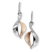 Celesta - Damenohrhaken silber und rotvergoldet 342230008L