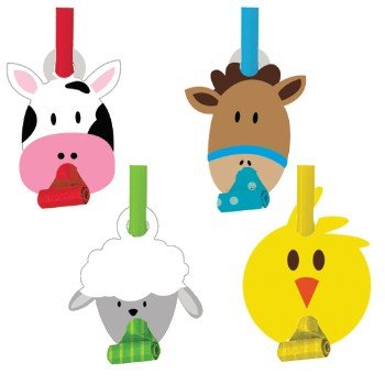 Creative Converting BB025506 Farmhouse Blowouts -8 Pack