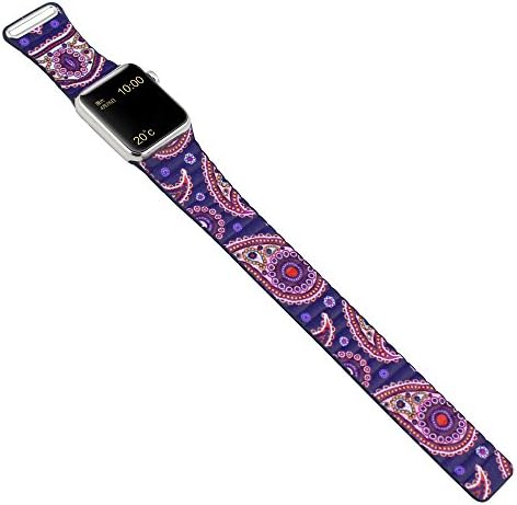 Leather Loop Band for Apple Watch, New Fashion Bohemian Leather Loop Replacement Watch Band Strap For Apple Watch iwatch /Sport/Edition (48mm purple)