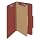 Smead Classification Folder, Legal, 2/5 Right Of Center, 1 Divider, Red, 10 per Box (18775)