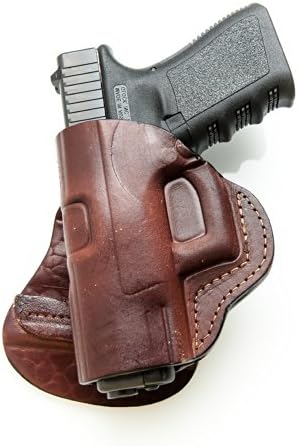 Paddle Leather Holster for Sig Sauer P239. Leather OWB Paddle with Adjustable Cant.
