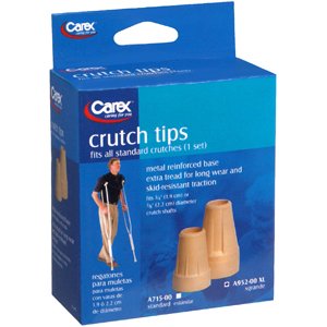 Special pack of 6 CRUTCH TIPS JUMBO 2'S A952-00 7/8i