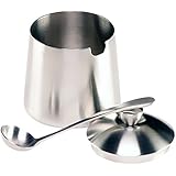 Frieling 0146 18/10 Brushed Stainless Steel Sugar Bowl with Spoon