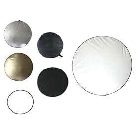 Original Best Deal - Round 80cm (30 Inch) Illuminator Photo Basics Col 5-in-1 Reflector - Professional Photograph Camera Gadget Accessories