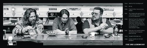 Produkt-Bild: The Big Lebowski Poster Zitate - Langbahnposter