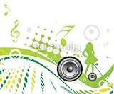 Wallmonkeys Peel and Stick Wall Decals - Musical Theme - 48
