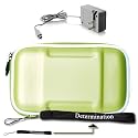 Nintendo DSi / DS Lite EVA Carrying Hard Shell Case - Eva Green + Determination Hand Strap + Home Charger
