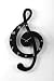 Musical Clef Wall Clock