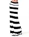 VIVICASTLE Women's Asymmetric Striped Fold Over Waist Long Maxi Skirt