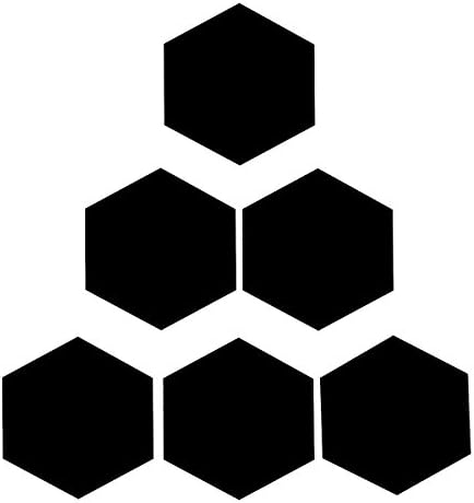 Modern Hexagon Blackboard Vinyl Decal Stickers for Cafe Menu, Nursery, School, Home, Kitchen Recipes, and Office