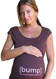 [bump] tee - brown/pink maternity tee,