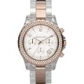 Michael Kors Mk5323 LadiesWatch  Clear Rose Gold Acrylic Bracelet, Stone Set Bezel and White Dial