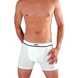 Mens New White Pouch Boxer Underwear Platinum Sport