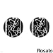 ROSATO Made in Italy Vibrant Earrings With Cubic zirconia Beautifully Designed in Black Enamel and 925 Sterling silver. Total item weight 12.4g Length 21mm