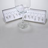 IMAGE OF Club Pack of 72 Tuscan Winery Pewter Wine Glass Charm Ornaments 6.5