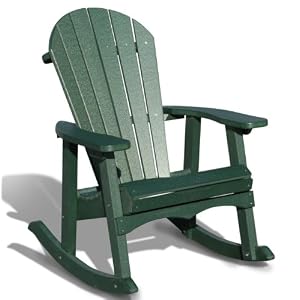 VIFAH V1084 Adirondack Rocker, Green, 27 by 30 by 49-Inch