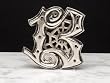 Silver Star "Chrome 13" Metal Belt Buckle