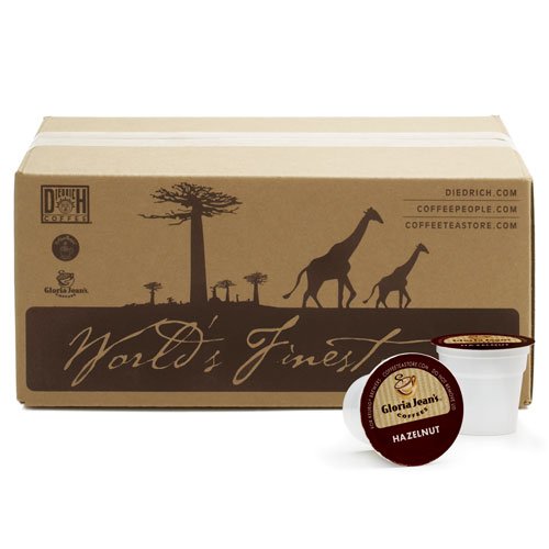 Gloria Jean's Hazelnut K-Cups for Keurig Brewers (Pack of 50) [Amazon Frustration-Free Packaging]
