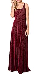 Sleeveless Polyester/Velvet Scoop Neck Pleated Backless Floor Length Evening Dress/Maxi Dress 