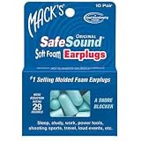 Mack's SafeSound Slim Fit Soft Foam Earplugs,Small 10 pair
