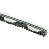 Prime-Line Products T 8658 Window & Door Weatherstrip with 3/16 inch Wool Pile, 18 Feet, Gray