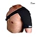 JBM international JBM Elastic Compression Shoulder Brace Support Strap Wrap Belt Band Pads and Sleeves Protector for Men and Women (One Size Fits All, Left)