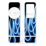 Electronics : Blue Neon Flames -Vinyl skin for Apple iPod Shuffle