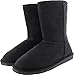 Womens Fur Mid Calf Boots Low Fashion Shoes Faux Winter Warm Suede Sheepskin