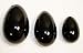 3 Natural Black Obsidian Eggs Kegel Exercise Weights Texas Hidden Gems