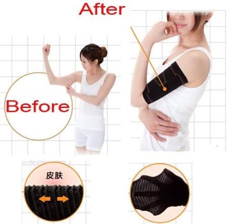 A pair of Slimming Arm Shaper Fat Burning for Woman-Black