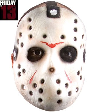 Rubie's Costume Co Friday The 13th Jason Voorhees Original Hockey Mask, Gray, One Size