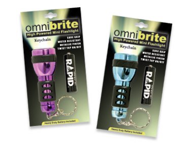 OMNI-BRITE High Powered Mini Flashlight Keyring