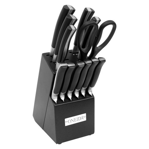 Oneida 13 Piece Side Tang Cutlery Set With Block