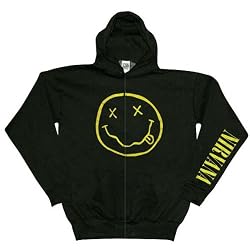 Nirvana - Smiley Zip Hoodie