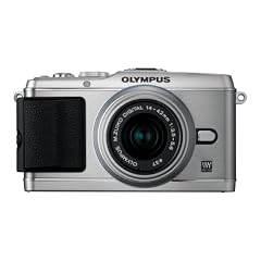 Olympus PEN E-P3 Systemkamera (12 Megapixel, 7,6 cm (3 Zoll) Display, Bildstabilisator, Full-HD Video) Kit silber inkl. 14-42mm Objektiv silber