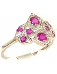VINTAGE design 925 Solid Sterling Silver Natural Ruby Ring - Finger Sizes 4 to 12 Available