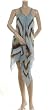 BCBG AQUAMIST SILK BEADED SCARF MINI DRESS NEW 6
