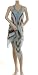 BCBG AQUAMIST SILK BEADED SCARF MINI DRESS NEW 0 Image
